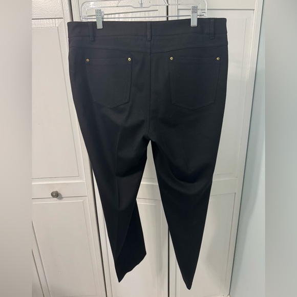 INC International Concepts Black Straight Leg Pants EUC Size:14 - Picture 2 of 5